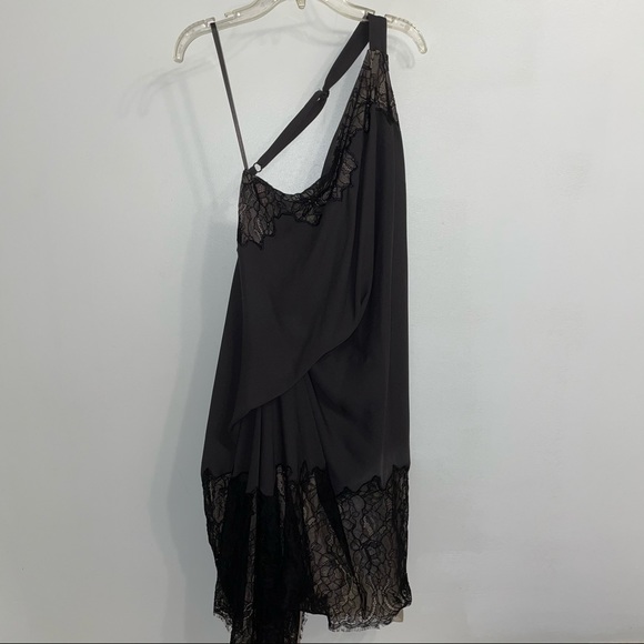 NWT BCBGMAXAZARIA Runway One Shoulder Lace Dress 2